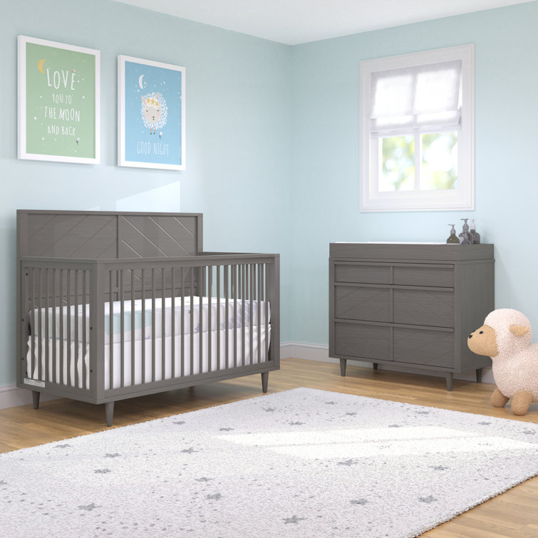 Child Craft Surrey Hill Convertible Crib, Dresser And Changing Table